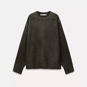 Zara basic knit soft touch sweater in Khai